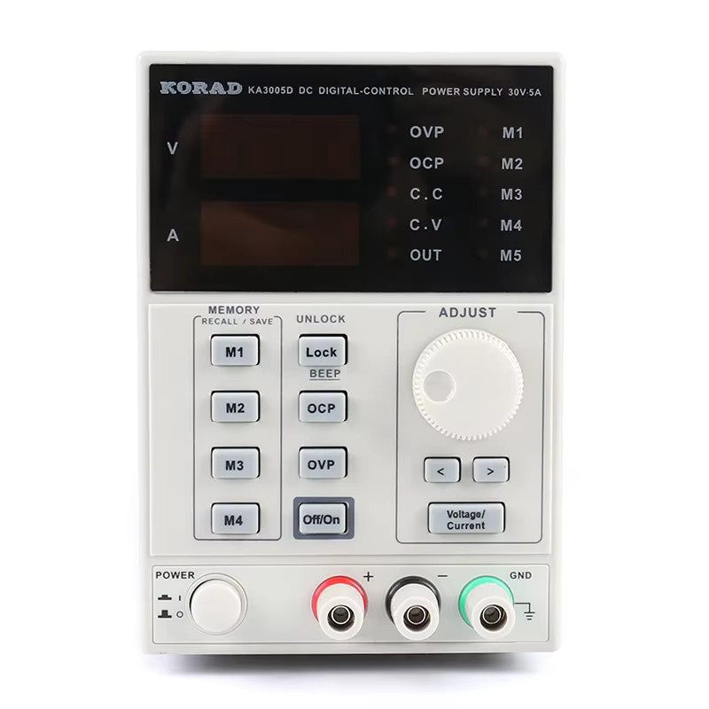 Korad KA3005D Präzisions-Labor-Gleichstromnetzteil mit Überspannungsschutz, Digital und Programmierbar, 30V 5A, Weiß - Bild 2