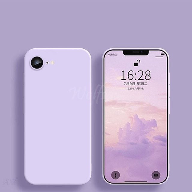 Silikon Schutzhülle CASE-FE1 für iPhone 17 E und iPhone 16e in Lila - Bild 1