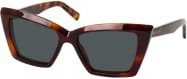Saint Laurent SL 657 Sonnenbrille, Cat Eye, Vollrand, Kunststoff, Damen, braun grau - Bild 1