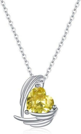 Halskette 925 Sterlingsilber, Herzflügel, Damen - Bild 1