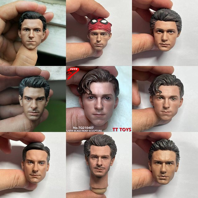 TTTOYS Marvel Tom Holland Kopf Sculpt, 1/6 Skala, Actionfigur Zubehör - Bild 1