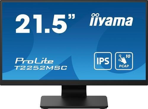 iiyama ProLite T2252MSC-B2 Touchmonitor, 54,6 cm (21,5 Zoll), Full HD, IPS, Schwarz - Bild 1