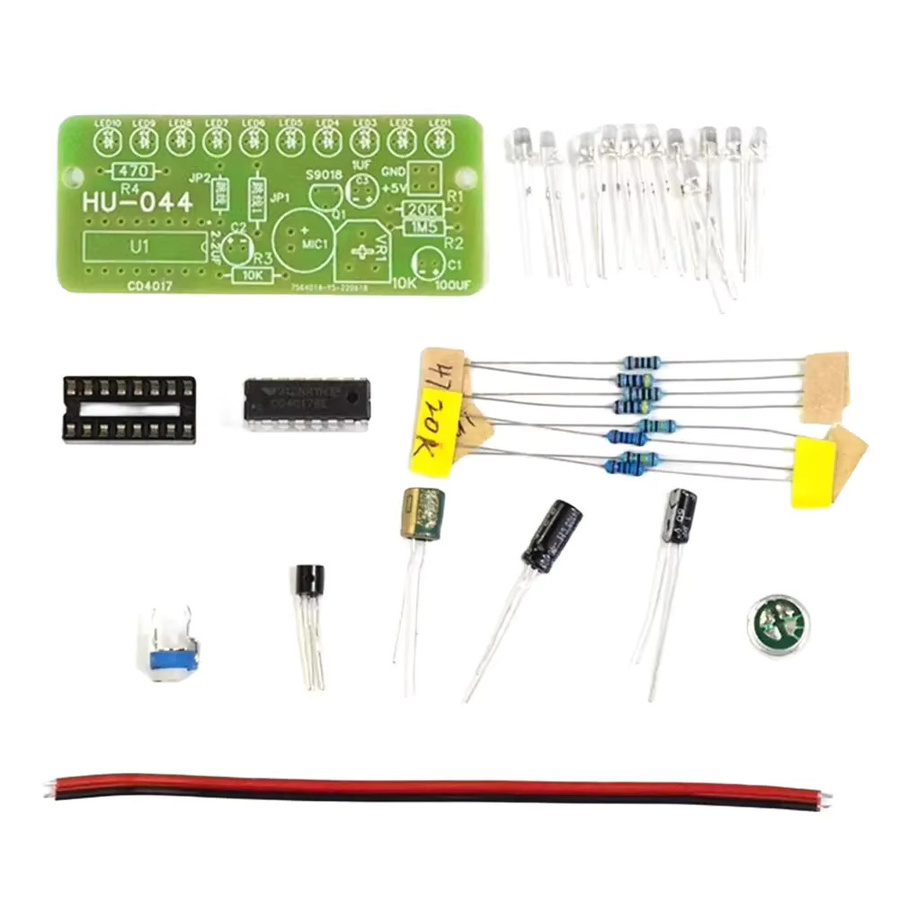 ATUOTIN CD4017 Sprachaktiviertes LED Wasser Licht Kit DIY Elektronik-Bausatz zur Ausbildung - Bild 6