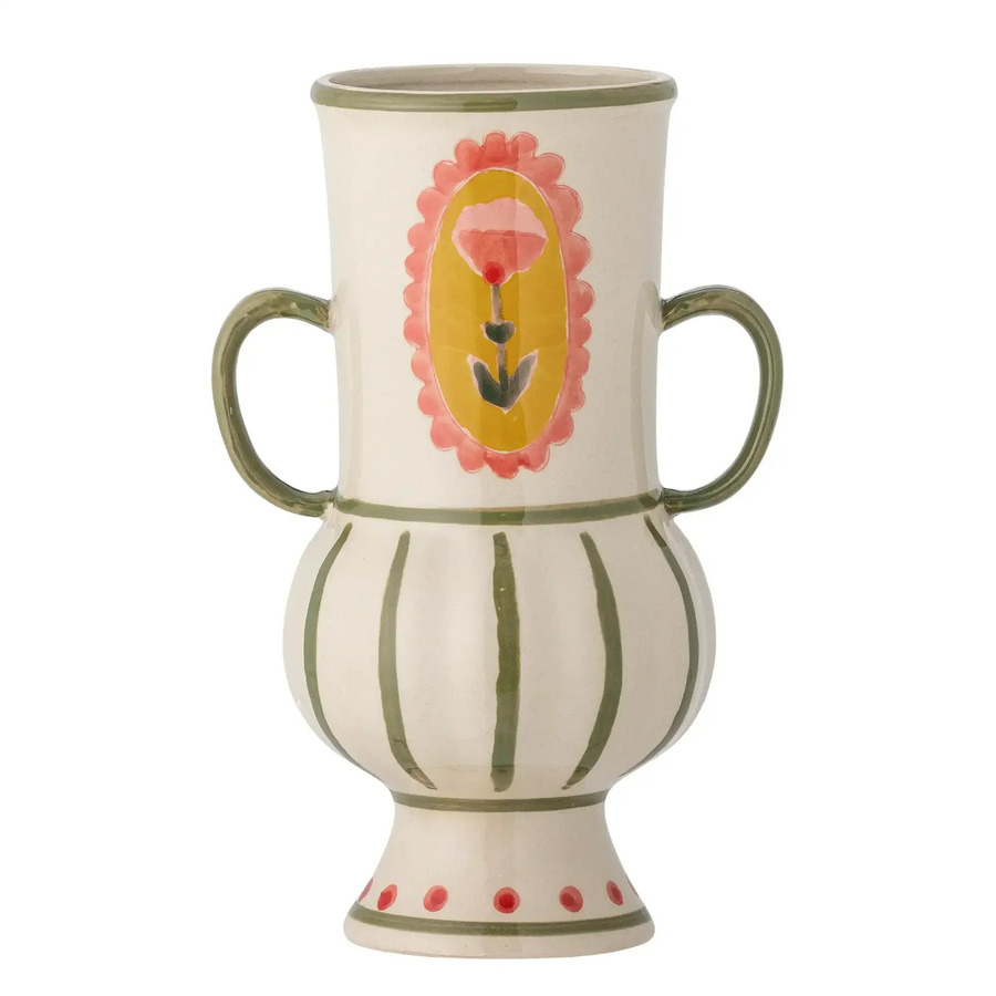 Bloomingville Keramikvase Odina in Grün für deine Blumendekoration, Höhe: 21 cm - Bild 1