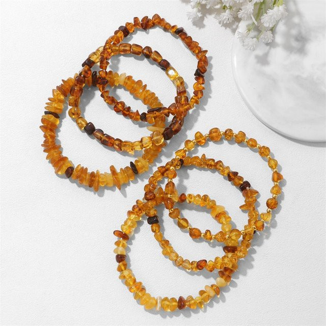vinswet Armband, Bernstein, Perle, Unisex - Bild 1