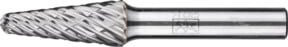 PFERD Hochleistungsfrässtift CAST Rundkegel KEL aus Hartmetall in Silber, Durchmesser: 12 mm, Länge: 30 mm, Schaft-Durchmesser: 8 mm, für Gußeisen - Bild 1