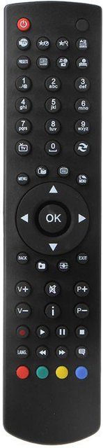 Vestel Fernbedienung Ersatzmodell P82F für Telefunken RC1912 und Celcus DLED32167HD in Schwarz - Bild 1