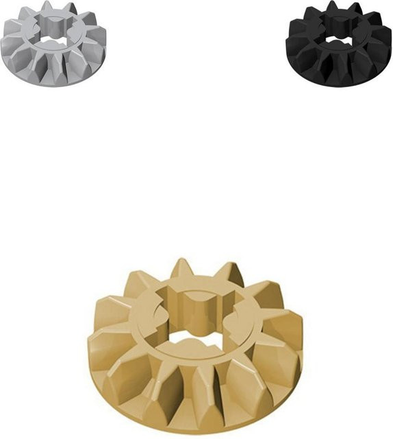 JIAJIALE Technisches Zahnrad 12 Zähne Kegelrad, Bausteine Zubehör, 10-teiliges Set - Bild 1