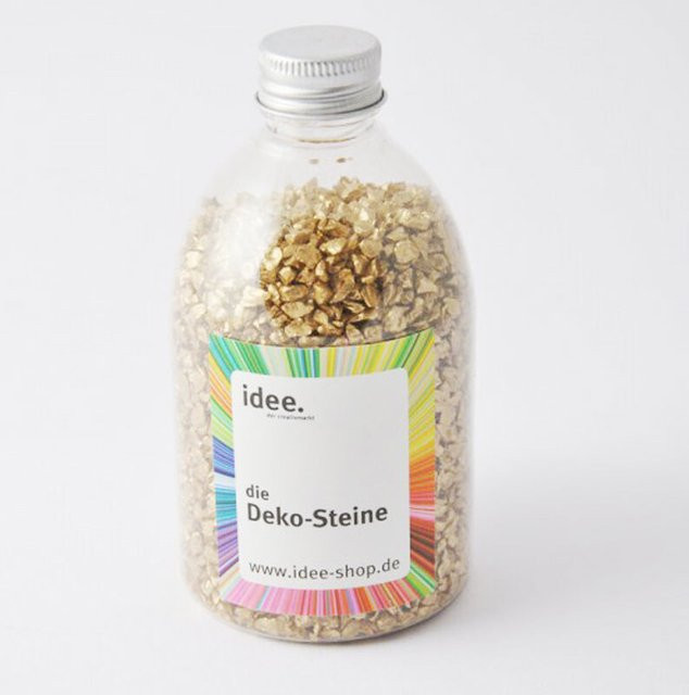 idee. Creativmarkt Dekosteine in Gold - Bild 1