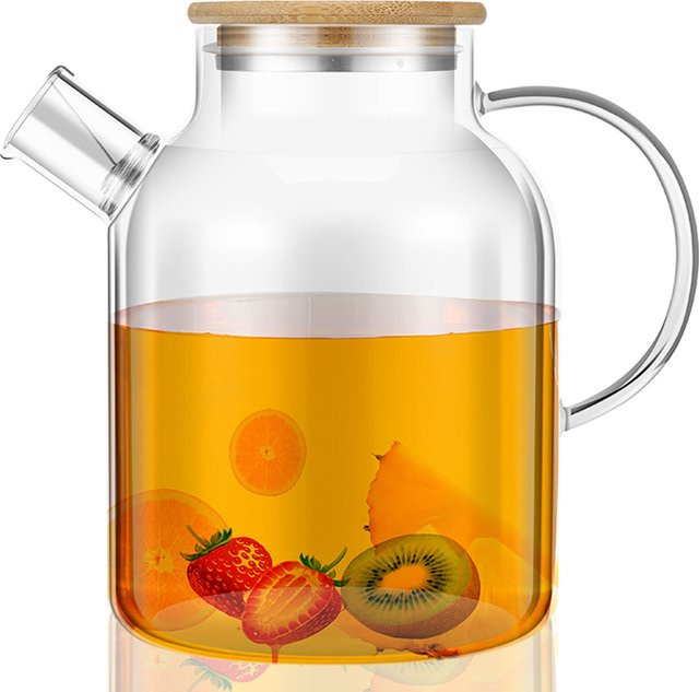 Willstar Glaskrug mit Deckel, transparent, 1,8 l - Bild 1