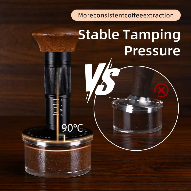 Havmore Espresso Force Tamper mit Soundfeedback und 4 federbelasteten automatischen Auslösungen für Kaffeepulver - Bild 2