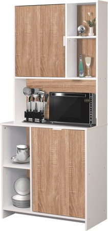 Küchenbuffet Malin von HTI-Living mit Regalböden und Türen mit offenen Regalfächern