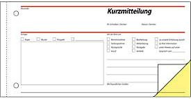 Sigel Kurzmitteilung SD008 Notizblock 1/3 DIN A3 quer in Weiß und Gelb mit 80 Blatt - Bild 1