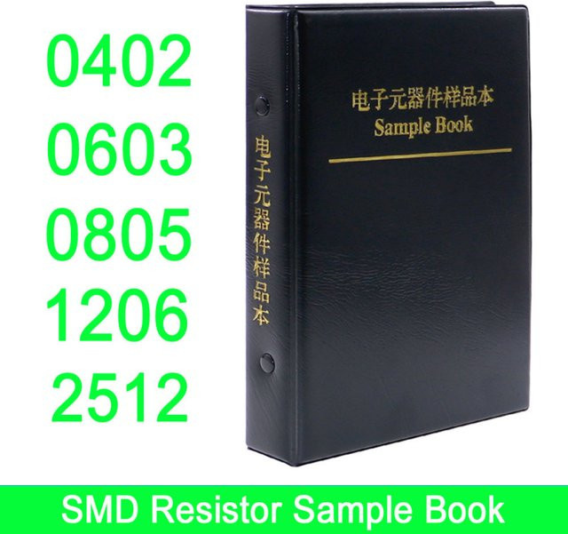 QBYDIY SMD SMT Chip Widerstands Set Sortiertes Kit 0R-20M für Bauformen 0402 0603 0805 1206 2512 - Bild 1
