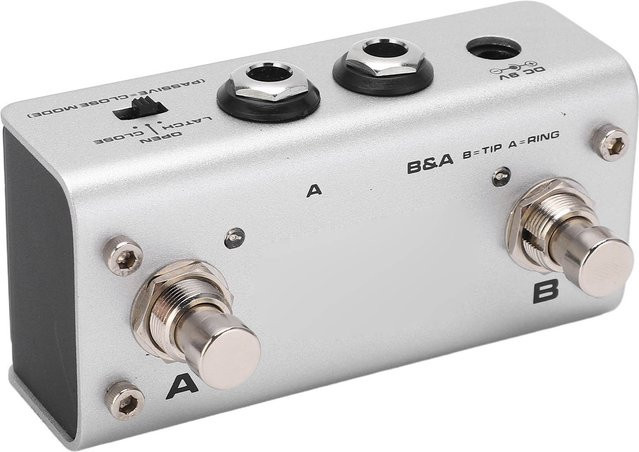 Fishine Doppelfußschalter NMP2 mit Doppelnagel für Keyboard, Soundmodule und Effektpedale in Weiß - Bild 1