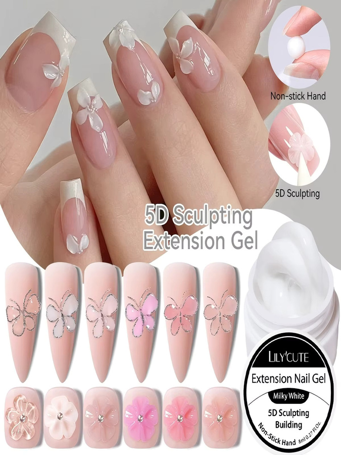 LILYCUTE Verlängerungs-Jelly-Nagelgel, Transparent, 8 ml - Bild 3