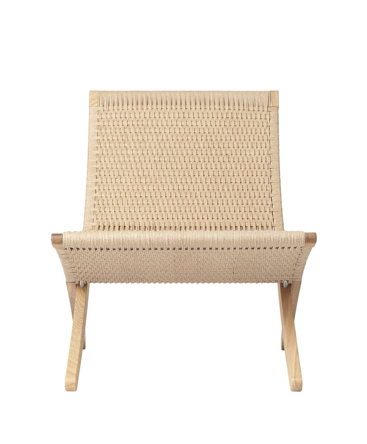 Carl Hansen & Søn MG501 Cuba Chair mit Papiergarn in Beige und Holzrahmen - Bild 2