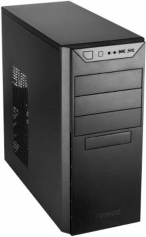 Antec VSK 4000B-U3/U2 Tower PC Gehäuse ATX in Schwarz mit USB-C, USB-A und 3,5 mm Klinke - Bild 1