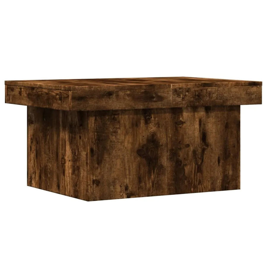 vidaXL Couchtisch aus Holzwerkstoff in Räuchereiche, Braun, B/T/H: 80 x 55 x 40 cm - Bild 2