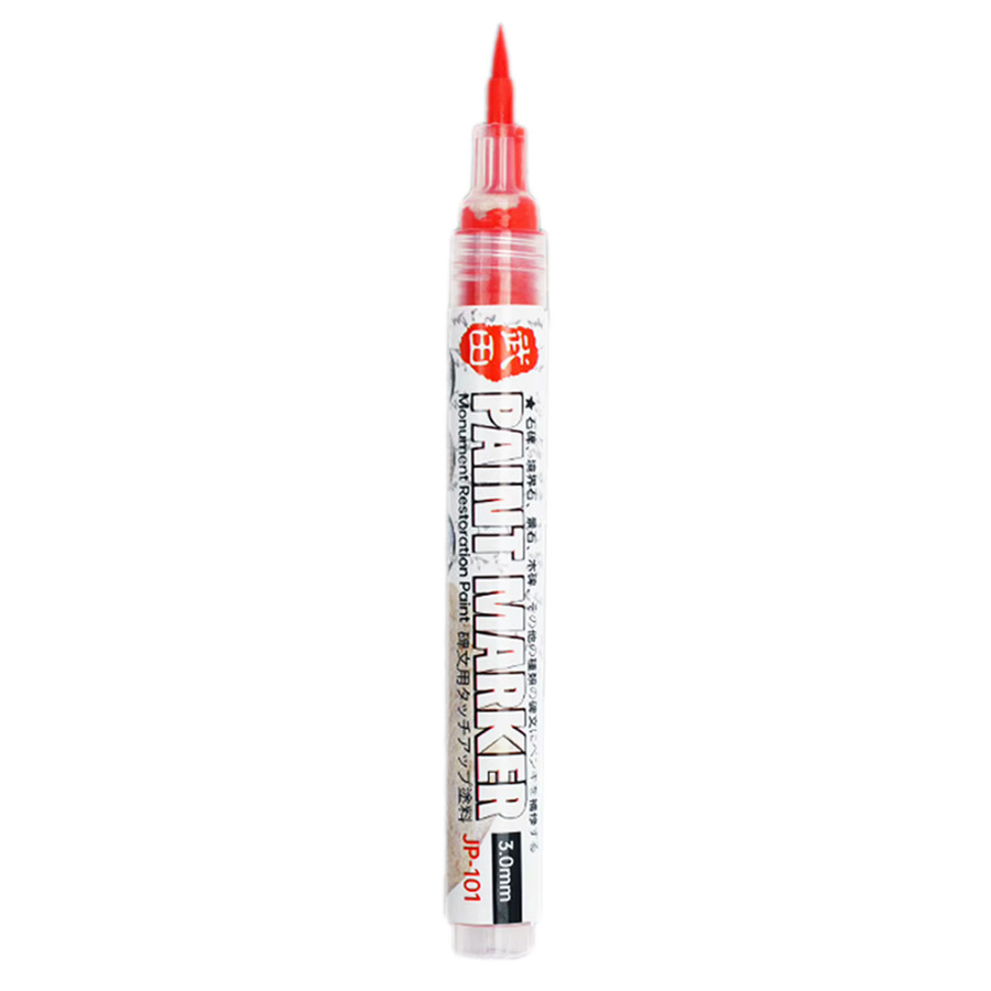 Permanent Lackstift für Steintafeln und Grabsteine, wasserfest und ölbeständig, Farben: Grün und Rot - Bild 5