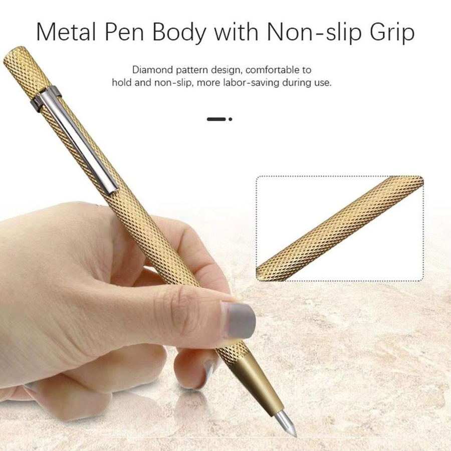 KITPIPI Diamantstifte mit Hartmetallspitze für Präzisionsgravieren und Markieren auf Glas, Fliesen, Metall und Holz, 2 Stück - Bild 3