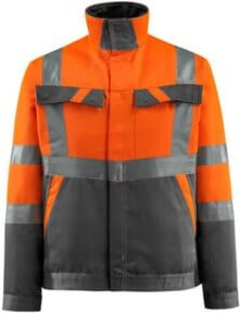 Mascot Arbeitsjacke EN ISO 20471 Class 2 in Orange und Anthrazit, Größe S - Bild 1