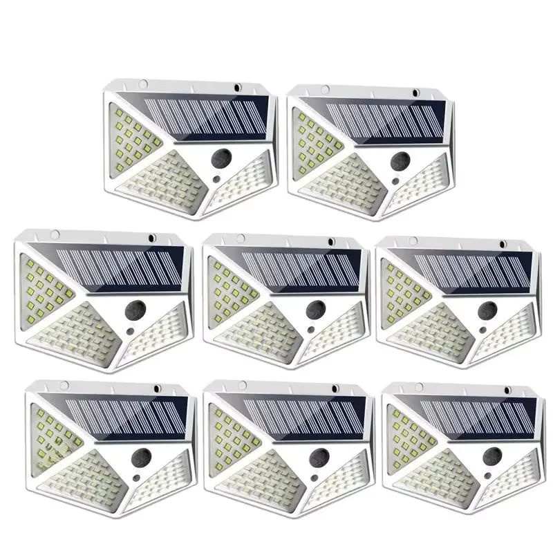 ESMARTER Solarleuchte Außen mit 100 LED, Wandleuchte mit PIR Bewegungsmelder, Wasserdichte Treppenbeleuchtung in Weiß für Garten und Hof - Bild 6