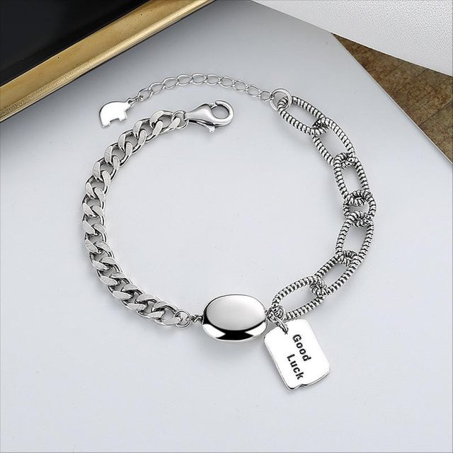 Armband 925 Silber, Damen, grau - Bild 1