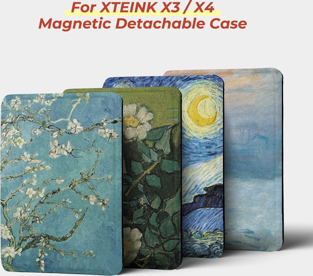 Twosheep Van Gogh Ölgemälde Magnetische Abnehmbare Hülle für XTEINK X3 und X4, Transparente TPU-Rückschale in Multicolour - Bild 1