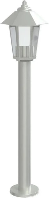 vidaXL Wegeleuchte aus Edelstahl in Silber, Garten-Pollerleuchte mit E27-Fassung, Höhe: 80 cm - Bild 1