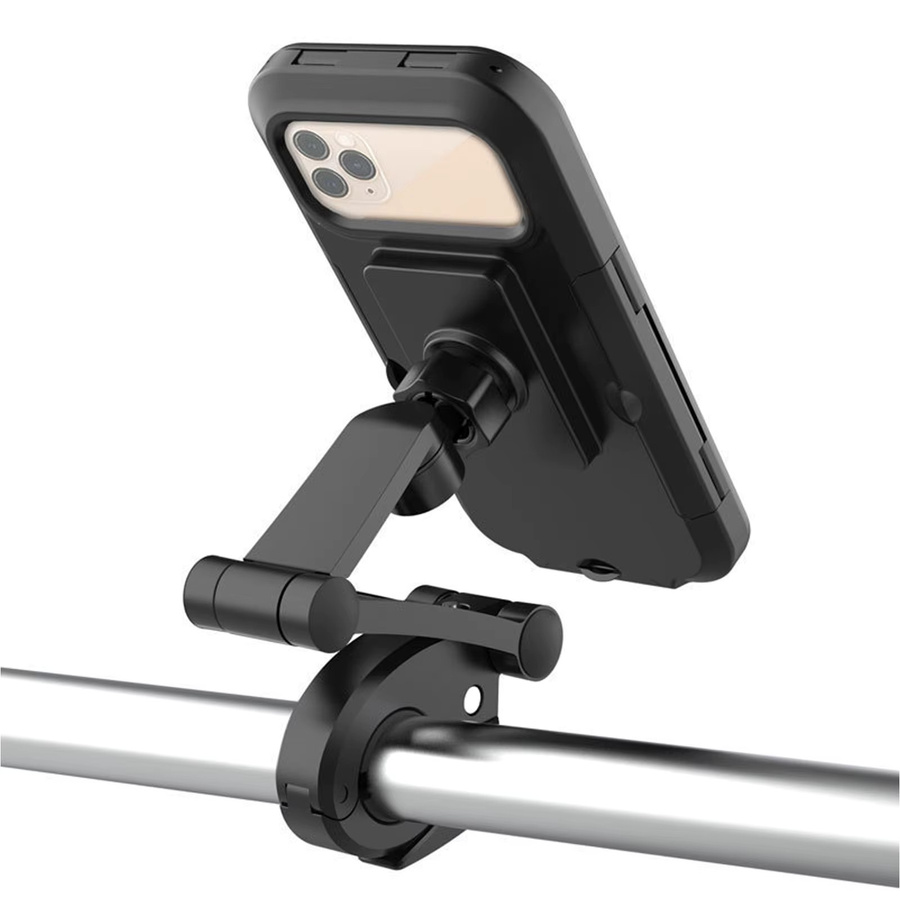 2er-Set Magnetischer Telefonhalter für Fahrrad und Motorrad in Schwarz, passend für Smartphones bis 7 Zoll mit Dichtungsring gegen Regen - Bild 5