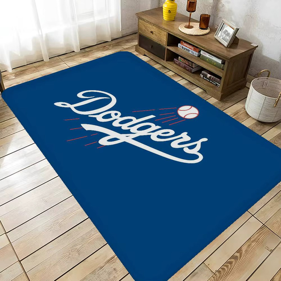 Potdemiel Los Angeles Dodgers Fußmatte, blau, rutschfest und waschbar, B/T: 60 x 40 cm - Bild 2