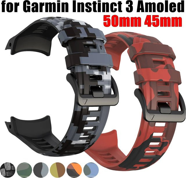 OAKCHARM Uhrenarmband Silikon, Tarnmuster, Unisex - Bild 1