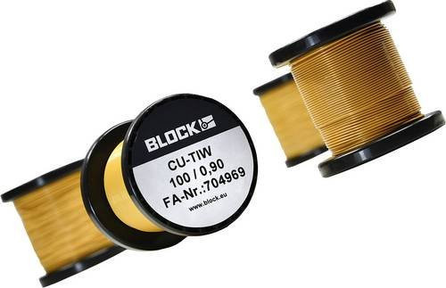 BLOCK Kupferlackdraht in Gold mit 0,40 mm Durchmesser und 68,4 m Länge - Bild 1