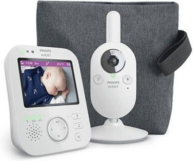Philips Avent Premium Video-Babyphone SCD892/26 mit Kamera, 3,5-Zoll-HD-Bildschirm, Nachtsicht und Zwei-Wege-Audio in Weiß und Grau - Bild 3