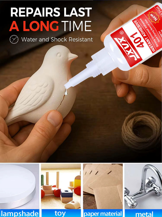 LOOLIFL 401 Lederkleber, ultra-starker und wasserfester Klebstoff für Lederreparaturen an Schuhen, Taschen, Sofas und Autositzen, 10,8 g - Bild 6