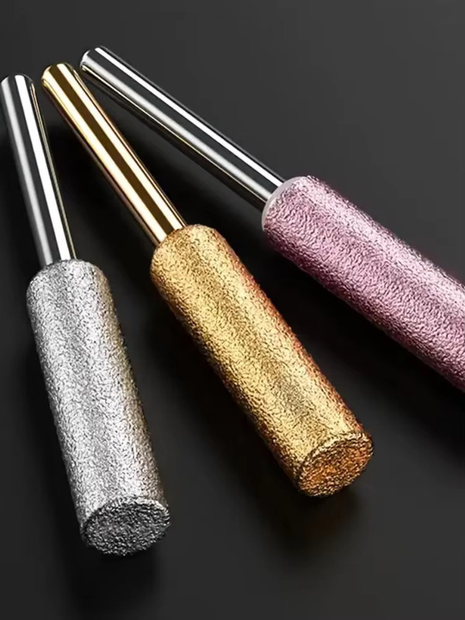 Suita Kettensägen-Schleifset mit Titanbeschichtung in Silber und Gold inklusive Keramik-Schleifkopf, Schmirgel, Schleifscheibe und Grat-Schleifsteinfeile - Bild 7