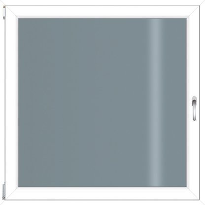 RORO Kunststoff-Fenster KOMFORT B70 in Weiss mit Klarglas, B: 110 cm, H: 110 cm - Bild 1