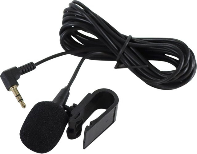 WYMECT Lavalier Mikrofon mit 3,5mm Klinkenstecker in Schwarz für Auto DVD Radio, 3m Kabel - Bild 1