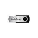 MediaRange USB Stick MediaRange Serie, 32 GB, USB 2.0, Drehkappengehäuse, B: 11 mm, T: 11 mm, H: 56 mm, schwarz-silber - Bild 2