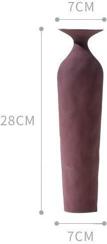 Fanda Nordic Morandi Keramikvase in Weiß, handgefertigte unregelmäßige matte Vase für Dekoration - Bild 1
