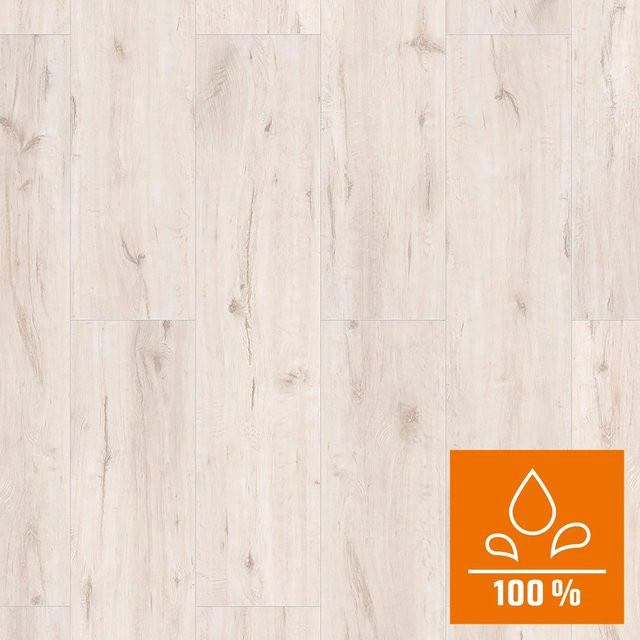 Classen XL Laminat NK32 Wasserfest Eiche Weiß in Holzoptik 8 mm - Bild 1
