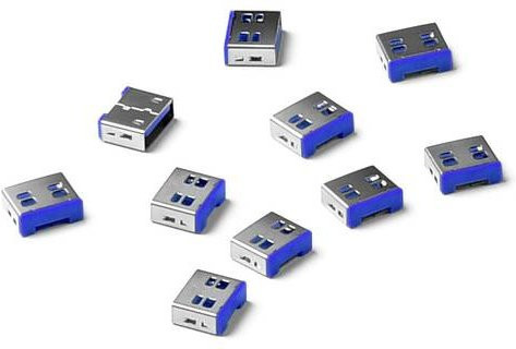 Smartkeeper USB-A Port Schloss UL03P1DB Blau - Bild 1