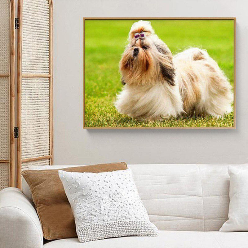 FIYO 5D DIY Diamond Painting Set Hund Motiv Mehrfarbig B/H: 30 x 30 cm - Bild 2