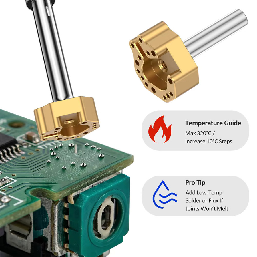 BHBL Joystick-Lötspitze mit Mehrfachlochring für die Reparatur von Serie und Switch Controllern - Bild 5