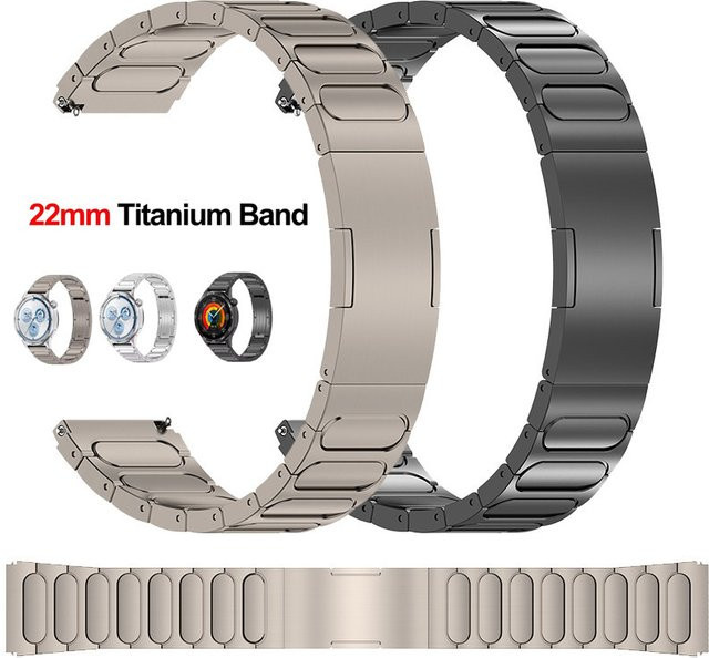 FancyWrist Uhrenarmband Titan, 22 mm, Silber, Herren - Bild 1