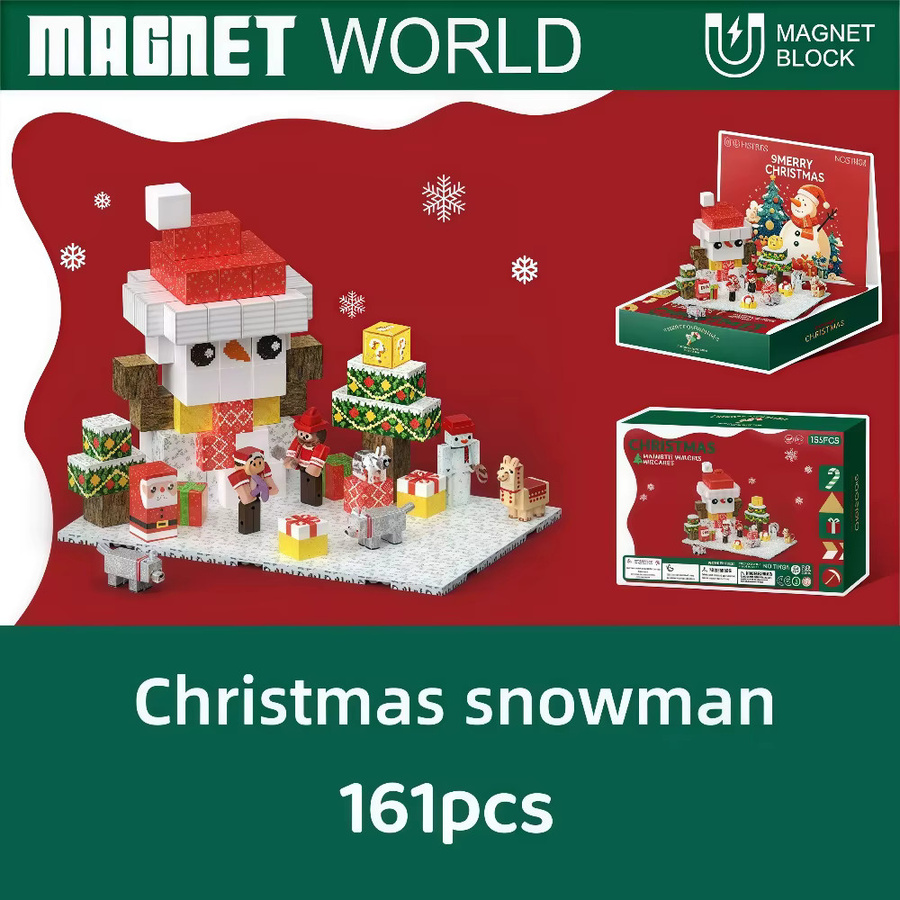 yaafun My Christmas Scene World, magnetische Bausteine, Set - Bild 2