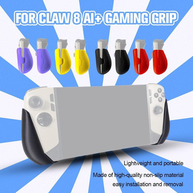 MSI Claw 8 AI Ergonomischer Spielkonsolengriff in Schwarz mit Anti-Rutsch-Design - Bild 1