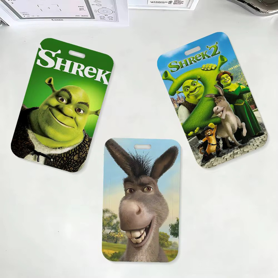Movie S-Shreks Ausweishalter mit Umhängeband für Büro und Schule in Multicolour aus Kunststoff - Bild 3