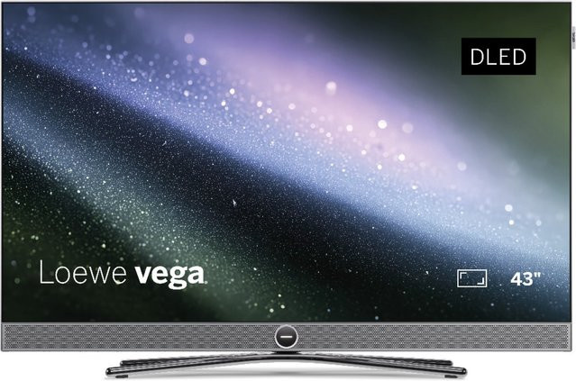 Loewe Vega 43 Smart-TV mit 4K Ultra HD, LED-Technik und Sprachsteuerung, Alu Brushed/Black - Bild 2
